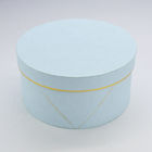 Round Biodegradable Luxury Paper Gift Box Custom Color For Marble Rose