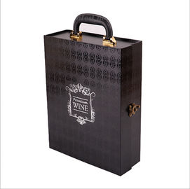 2 Bottle Custom Wine Boxes Cardboard Three - Dimensional Cut Beautiful Corner Design