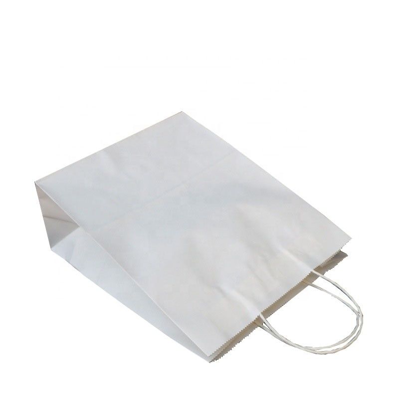 15 Colors Paper Gift Bags With Handles Bulk , Food Tote Bags 22X16X10 Cm